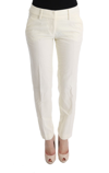 ERMANNO SCERVINO ERMANNO SCERVINO WHITE COTTON REGULAR FIT CASUAL WOMEN'S PANTS