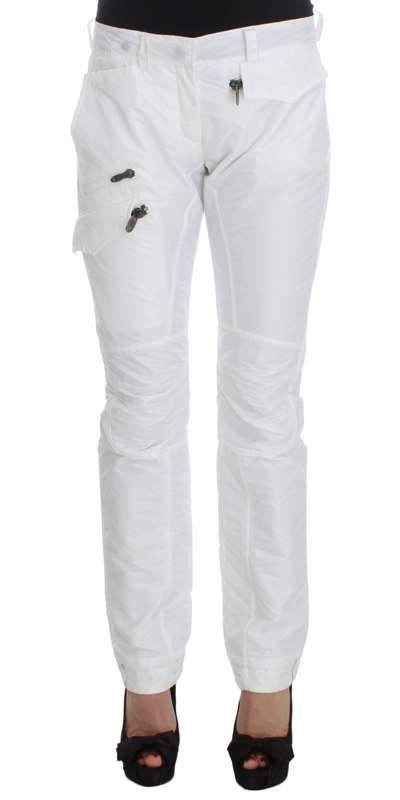 Ermanno Scervino Women   Nylon Padded Slim Fit Cargo Pants In White