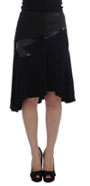 Exte Cotton Stretch Straight Skirt In Black
