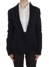 EXTE EXTE BLACK STRETCH SINGLE BREASTED BLAZER WOMEN'S JACKET