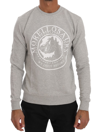 FRANKIE MORELLO FRANKIE MORELLO GRAY COTTON CREWNECK PULLOVER MEN'S SWEATER