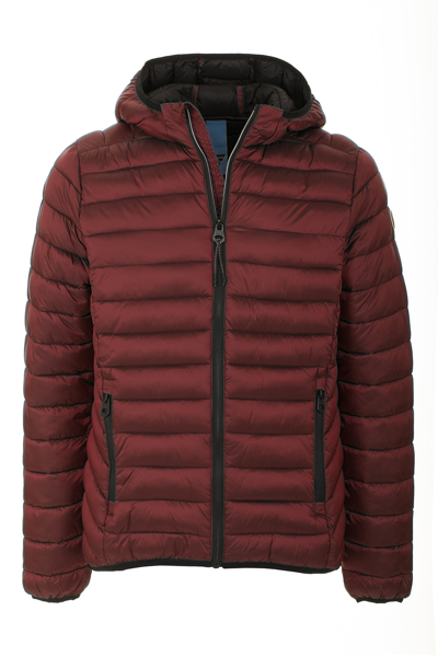 Fred Mello Quilted Hooded Zip Closure Jacket In Red | ModeSens