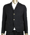 Gucci Men's Formal 2 Buttons 1 Vent Black Wool / Mohair Jacket In Black