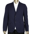 GUCCI GUCCI MEN'S FORMAL 2 BUTTONS BLUE POLY / WOOL / ELASTANE JACKET