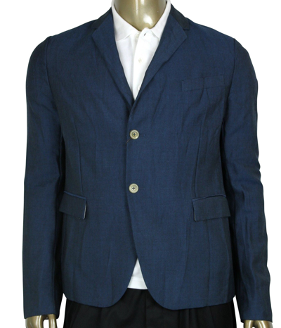 Gucci Men's Formal Blue Saphire Wool / Mohair 2 Buttons Jacket