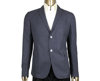 GUCCI GUCCI MEN'S FORMAL MIDNIGHT BLUE / GREY WOOL JACKET 2 BUTTONS