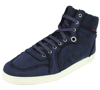 GUCCI GUCCI MEN'S NAVY SHEARLING HIGH-TOP SNEAKER