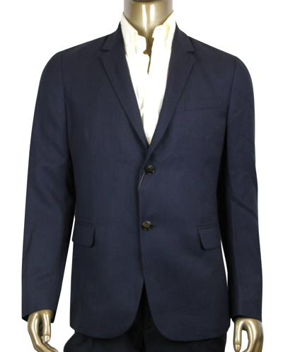 Gucci Men's Panama Blue Wool Gauze Formal 2 Buttons Jacket (g 54 R / Us 44 R)