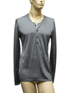 Gucci Mens Top Buttoned Gray Silk Sweater 260483 1377 In Gray