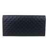 GUCCI GUCCI MICROGUCCISSIMA BLUE LEATHER WALLET WITH ID WINDOW 449245 4009