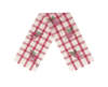 GUCCI GUCCI UNISEX OFF WHITE WOOL PLAID ROSE PRINT SCARF MUFFLER