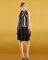 Gucci Womens Black Silk Elastane Runway Pleated Skirt 287807 In Black