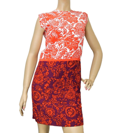 Gucci Womens Multicolor Floral Silk T Shirt Runway Dress 284037