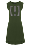 IMPERFECT IMPERFECT GREEN COTTON WOMEN'S DRESS