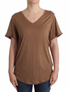 JOHN GALLIANO JOHN GALLIANO BROWN SHORTSLEEVED WOMEN'S TOP