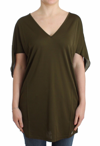 JOHN GALLIANO JOHN GALLIANO GREEN SHORTSLEEVED BLOUSE WOMEN'S TOP