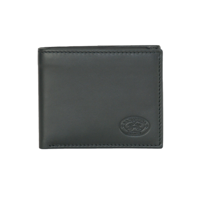 La Martina Nero Calfskin Men's Wallet In Black