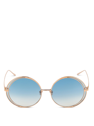 Linda Farrow Womens Gold Metal Sunglasses