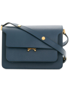 MARNI MARNI WOMEN'S BLUE LEATHER SHOULDER BAG