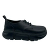 Mcm Men's Black Leather Platform Lace Up Sneaker In Black