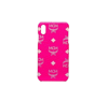 Mcm Unisex Neon Pink Visetos Iphone Xs Max Cell Phone Case Mze9avi39qp001 In Neon Pink