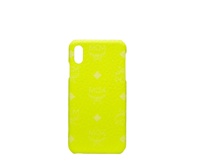 Mcm Unisex Neon Yellow Visetos Iphone Xs Max Cell Phone Case Mze9avi39yn001
