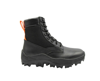 MCM MCM WOMEN'S BLACK LEATHER REFLECTIVE PATCH WITH ORANGE PULL BOOTS MES9ARA81BK
