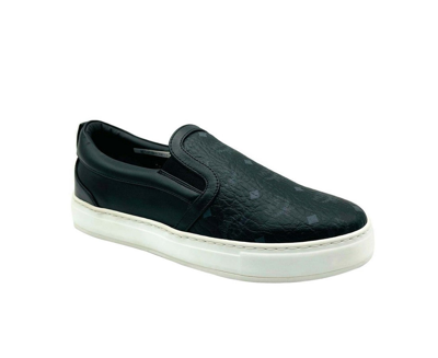 Mcm Women's Black Visetos Logo Low Top Slip On Sneaker Mes9smm40bk (36 Eu / 6 Us)