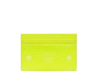 MCM MCM WOMEN'S NEON YELLOW VISETOS COATED CANVAS CARD CASE HOLDER