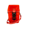 MCM MCM WOMEN'S ORANGE RED NYLON MINI FLAP POUCH SHOULDER WAIST BAG