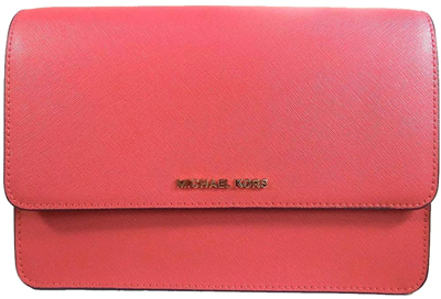 Michael Kors Crossbodies Large Gusset Crossbody In Rose Pink
