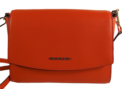 Michael Kors Ellis Medium Flap Messenger In Mandarin