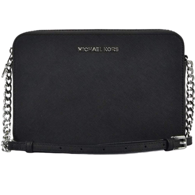 Michael Kors Jet Set Item Large East West Crossbody In Black