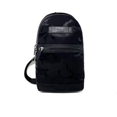 Michael Kors Men's Kent Camo Print Nylon Slingpack Backpack In Blue/mutli