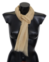 MISSONI MISSONI ELEGANT CASHMERE SCARF IN MEN'S BEIGE