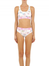 MOSCHINO MOSCHINO WHITE TWO-PIECE SLEEPWEAR MY LITTLE PONY WOMEN'S BIKINI