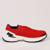 NEIL BARRETT NEIL BARRETT RED TEXTILE AND LEATHER MEN'S SNEAKER