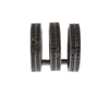 Nialaya Black Cz Rhodium 925 Silver Ring In Black
