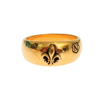 NIALAYA NIALAYA GOLD PLATED 925 SILVER MEN'S RING