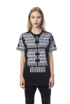 Nicolo Tonetto Round Neck Printed T-shirt In Black/white