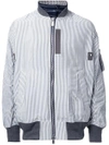 SACAI PINSTRIPED BOMBER JACKET,1701294M11845525