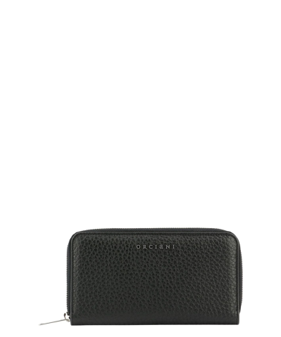 Orciani Women's Black Leather Wallet