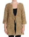 Pink Memories Wool Blend Cape Sweater In Beige