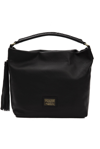 POMPEI DONATELLA POMPEI DONATELLA BLACK LEATHER SHOULDER WOMEN'S BAG