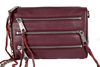Rebecca Minkoff Mini Five-zip Convertible Crossbody Bag In Port