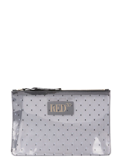 Red Valentino Womens Black Pvc Pouch