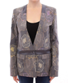 Roberto Fragata Multicolor Silk Floral Cotton Blazer In Multicolor