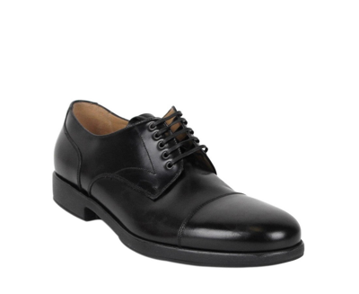 Ferragamo Larry Black Leather Oxford Dress Shoes