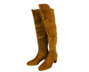 Stuart Weitzman Women's Coffee Brown Suede Heel Knee High Boots In Coffee Brown
