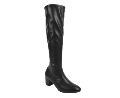 Stuart Weitzman Women's Frannie Nappa Leather Knee-high Boot (36 / 5.5 B) In Black